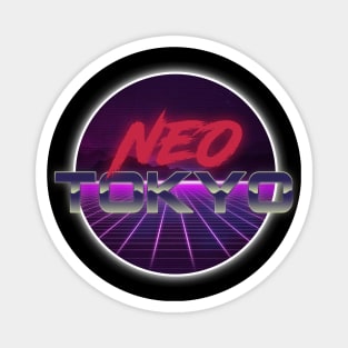 Syntwave 80's Style Neo Tokyo T-Shirt Magnet